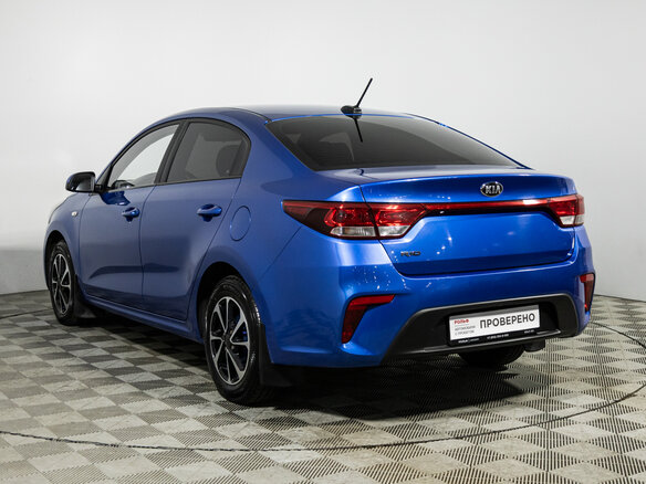 2020 Kia Rio IV, синий, 1579777 рублей - вид 6