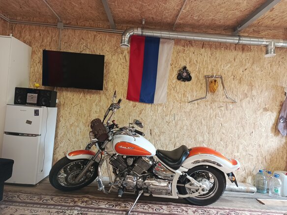 2001 Yamaha XVS1100, белый, 590000 рублей