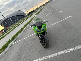 2009 Kawasaki ZX-6R Ninja, зелёный, 609990 рублей, вид 2