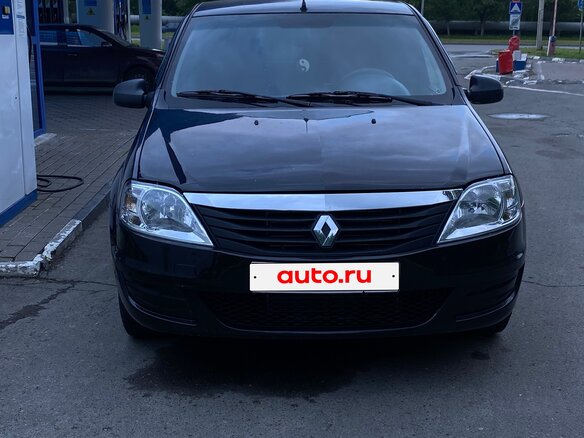 2014 Renault Logan I Рестайлинг, чёрный, 550000 рублей - вид 1