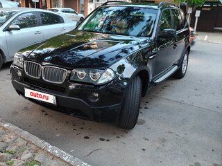 2006 BMW X3 25i I (E83) Рестайлинг, чёрный, 950000 рублей, вид 2
