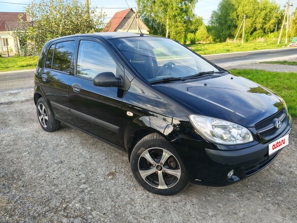 2010 Hyundai Getz I Рестайлинг, чёрный, 470000 рублей - вид 2