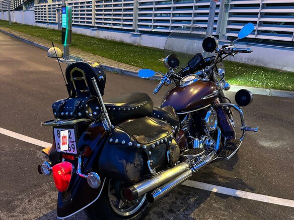 2006 Yamaha XVS1100, красный, 690000 рублей - вид 9