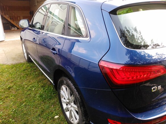 2013 Audi Q5 I (8R) Рестайлинг, синий, 2200000 рублей - вид 9