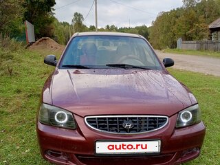 2006 Hyundai Accent ТагАЗ II, красный, 295000 рублей, вид 3