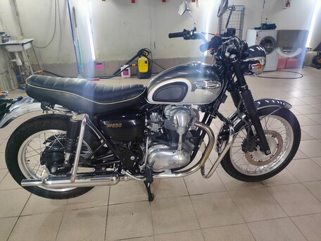 2003 Kawasaki W 650, зелёный, 530000 рублей, вид 2