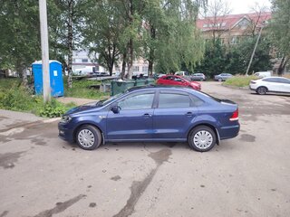 2016 Volkswagen Polo V Рестайлинг, синий, 880000 рублей, вид 4