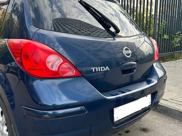 2011 Nissan Tiida I Рестайлинг, синий - вид 4