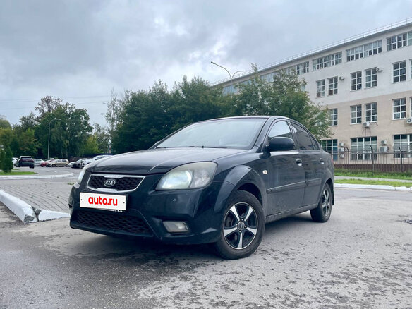 2009 Kia Rio II Рестайлинг, чёрный, 339000 рублей