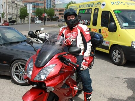 2002 Honda VFR 800, красный, 425000 рублей, вид 4