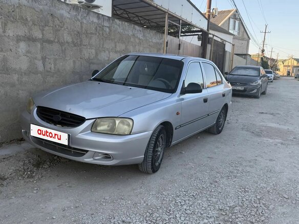 2008 Hyundai Accent ТагАЗ II, серебристый, 385000 рублей - вид 1