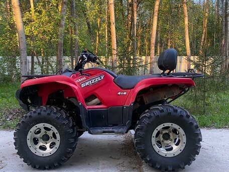 2008 Yamaha Grizzly 700, красный, 1000000 рублей, вид 1