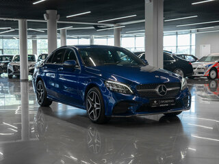 2019 Mercedes-Benz C-Класс 180 IV (W205) Рестайлинг, синий, 3150000 рублей, вид 2