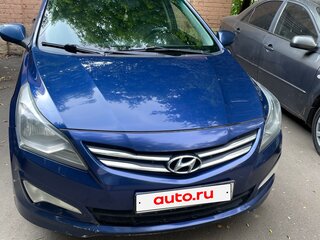 2016 Hyundai Solaris I Рестайлинг, синий, 890000 рублей, вид 5
