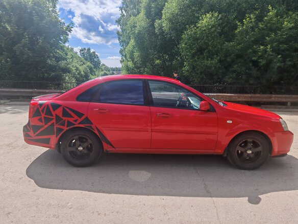 2007 Chevrolet Lacetti I, красный, 365000 рублей - вид 4