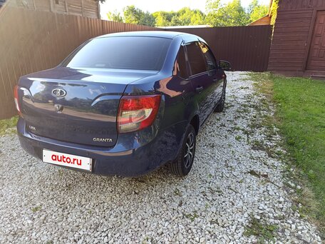 2013 Lada (ВАЗ) Granta I, синий, 450000 рублей, вид 4