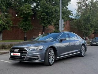 2019 Audi A8 Long 55 TFSI IV (D5), серый, 3900000 рублей, вид 4
