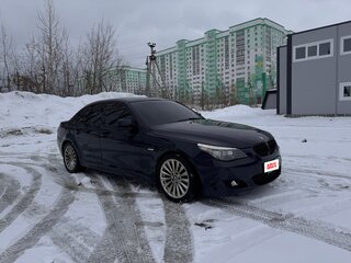 2008 BMW 5 серии 525i V (E60/E61) Рестайлинг, синий, 1200000 рублей, вид 4