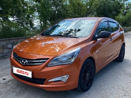 2014 Hyundai Solaris I Рестайлинг, оранжевый, 1100000 рублей, вид 1
