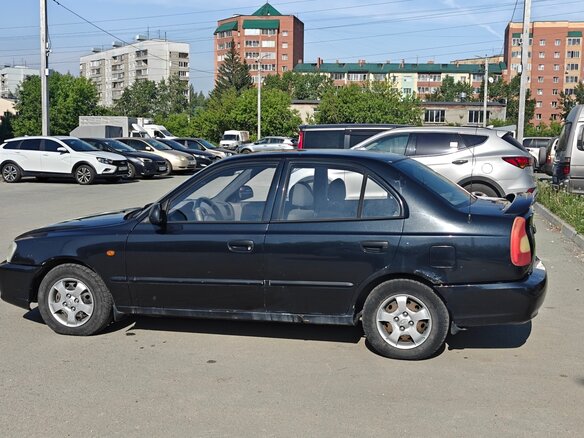 2008 Hyundai Accent ТагАЗ II, чёрный - вид 4