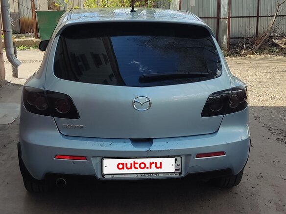 2006 Mazda 3 I (BK) Рестайлинг, голубой - вид 2