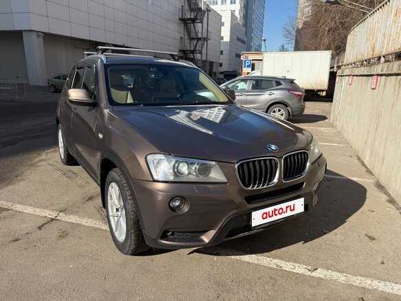 2013 BMW X3 20i xDrive II (F25), коричневый, 1245000 рублей - вид 3
