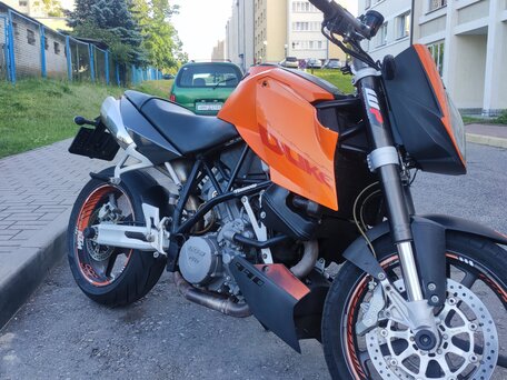 2005 KTM 990 Super Duke, оранжевый, 420000 рублей, вид 1