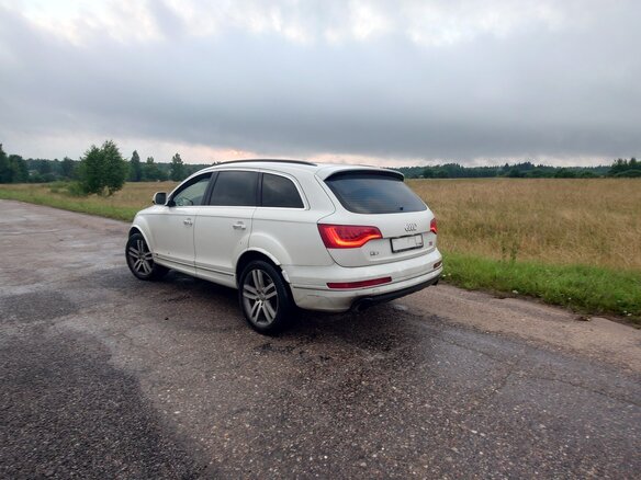 2013 Audi Q7 I (4L) Рестайлинг, белый, 1850000 рублей - вид 3