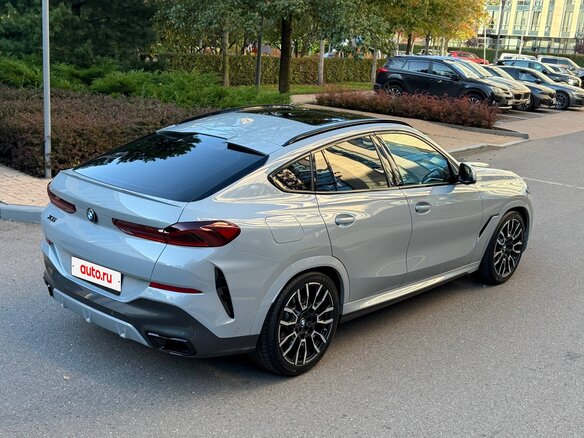 2024 BMW X6 40i III (G06) Рестайлинг, серый - вид 9