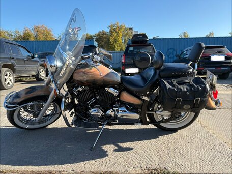 2005 Yamaha XVS650 Drag Star, бежевый, 350000 рублей, вид 3