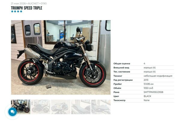 2013 Triumph Speed Triple, чёрный - вид 10