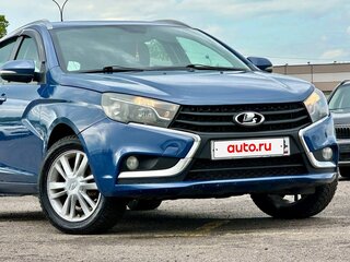 2019 Lada (ВАЗ) Vesta SW I, синий, 699999 рублей, вид 4