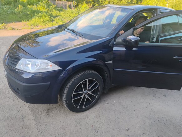 2008 Renault Megane II Рестайлинг, синий - вид 5