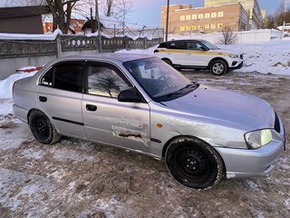 2003 Hyundai Accent ТагАЗ II, серебристый, 250000 рублей, вид 2