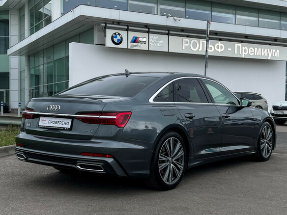 2019 Audi A6 45 TFSI V (C8), серый - вид 4