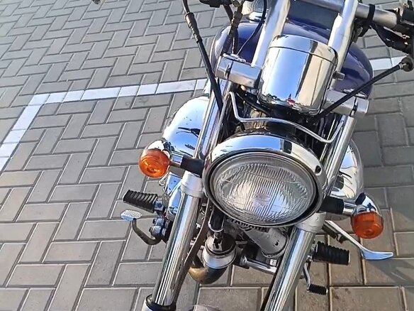 1996 Yamaha XV400 Virago, синий, 269000 рублей - вид 3
