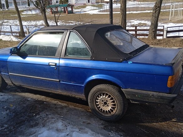 1987 BMW 3 серии 320i II (E30), синий, 1250000 рублей