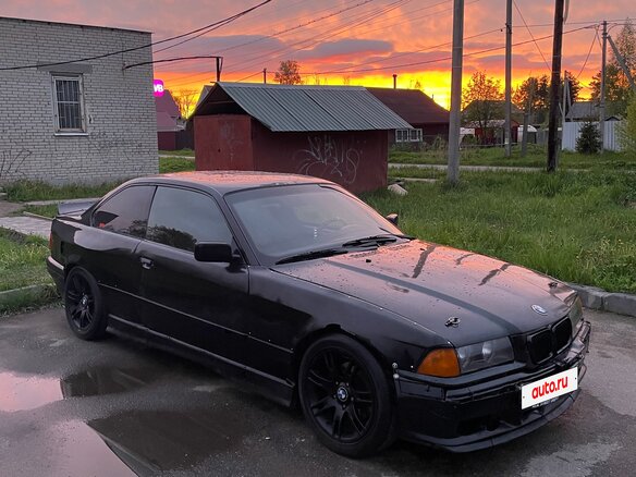 1992 BMW 3 серии 318i III (E36), чёрный, 430000 рублей - вид 7