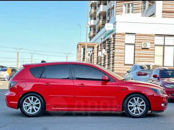 2007 Mazda 3 I (BK) Рестайлинг, красный, 600000 рублей - вид 4