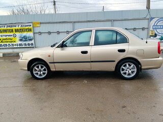 2002 Hyundai Accent II, бежевый, 300000 рублей, вид 4