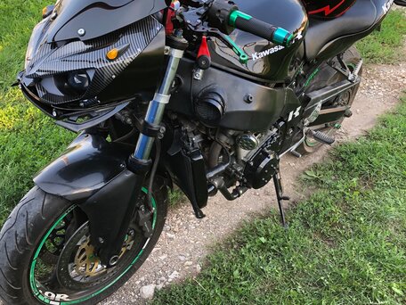 2002 Kawasaki ZX-9R Ninja, чёрный, 350000 рублей, вид 1