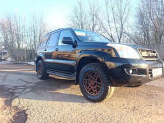 2005 Toyota Land Cruiser Prado 5-speed 120 Series, чёрный, 2650000 рублей, вид 1