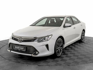 2017 Toyota Camry VII (XV50) Рестайлинг, белый, 2372750 рублей, вид 1
