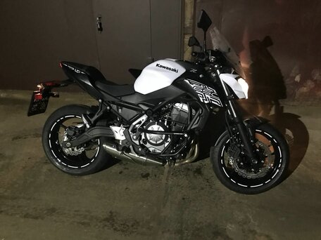 2019 Kawasaki Z 650, белый, 570000 рублей, вид 2