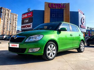 2012 Skoda Fabia II Рестайлинг, зелёный, 420000 рублей, вид 1