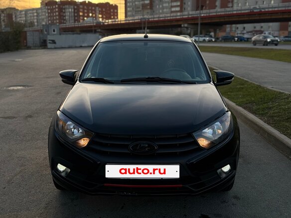 2021 Lada (ВАЗ) Granta I Рестайлинг, чёрный, 655000 рублей - вид 2