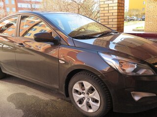 2016 Hyundai Solaris I Рестайлинг, коричневый, 1100000 рублей, вид 1