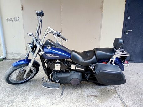 2007 Harley-Davidson Street Bob, синий, 650000 рублей, вид 1