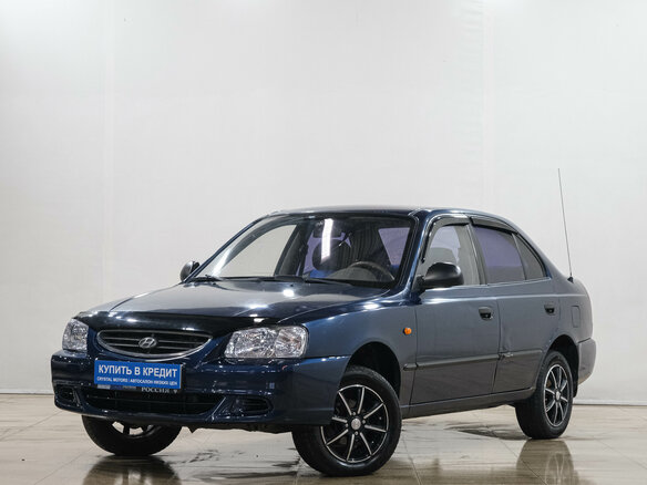 2008 Hyundai Accent ТагАЗ II, синий - вид 2