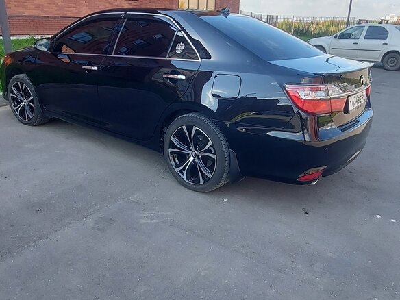 2016 Toyota Camry VII (XV50) Рестайлинг, чёрный, 2450000 рублей - вид 6
